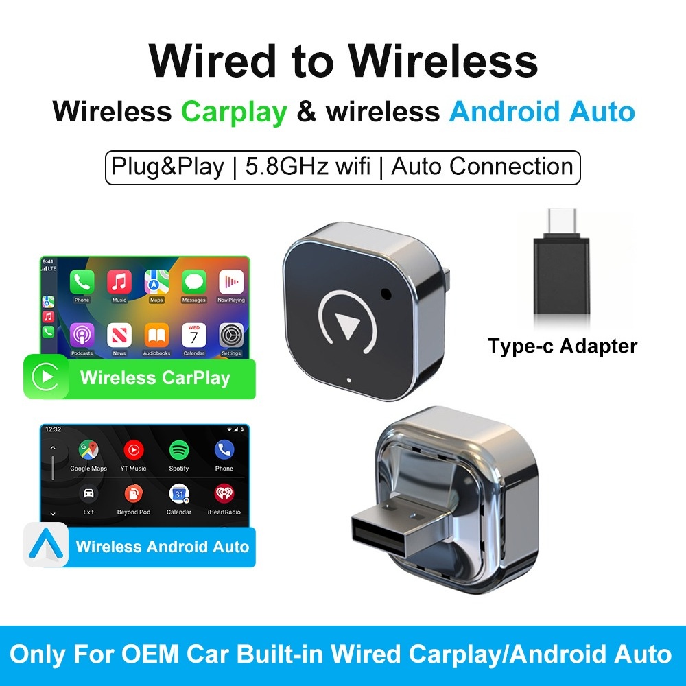 Smartwatch Universal - FLIXIVI 2026 Kablosuz CarPlay Adaptörü 2'si