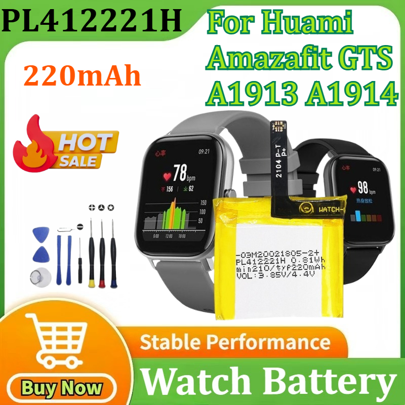 Smartwatch A1914 - PL412221H Pil Huami Amazfit GTS A1913