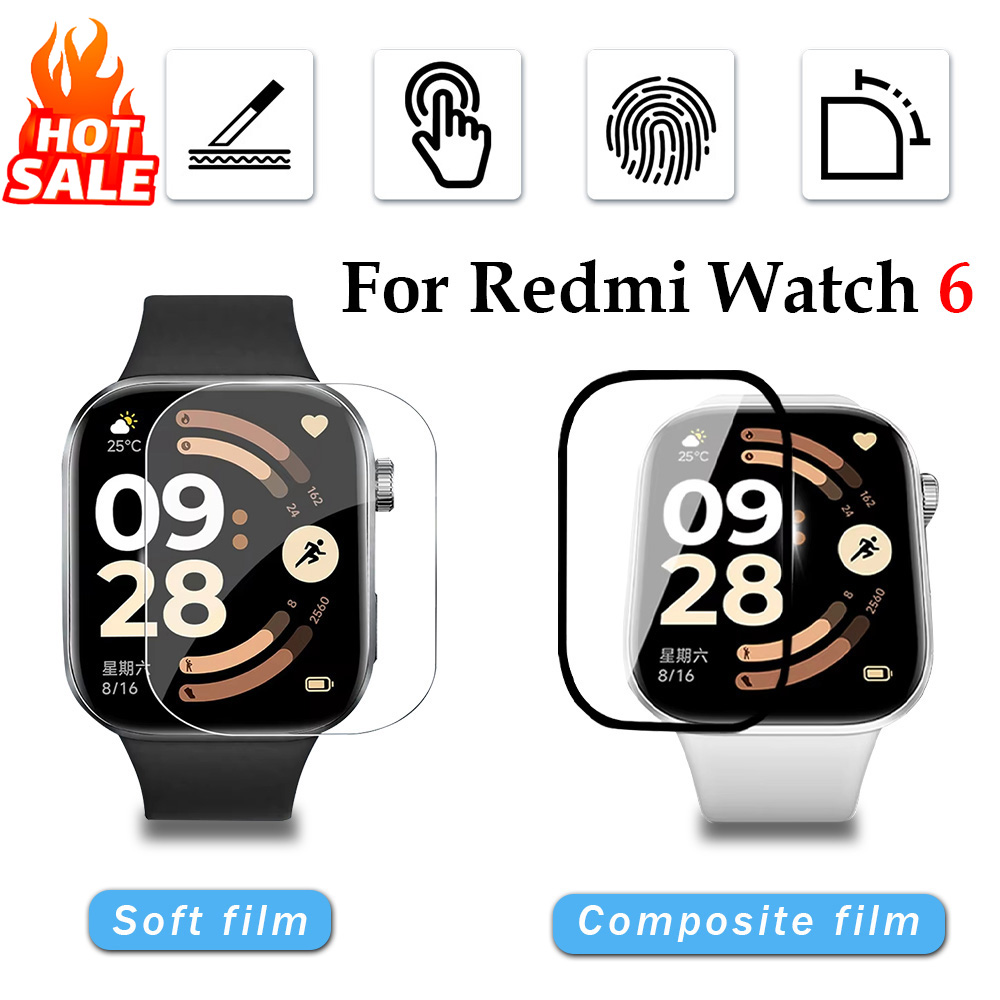 Smartwatch Case - 1-5 adet yumuşak Film Xiaomi Redmi