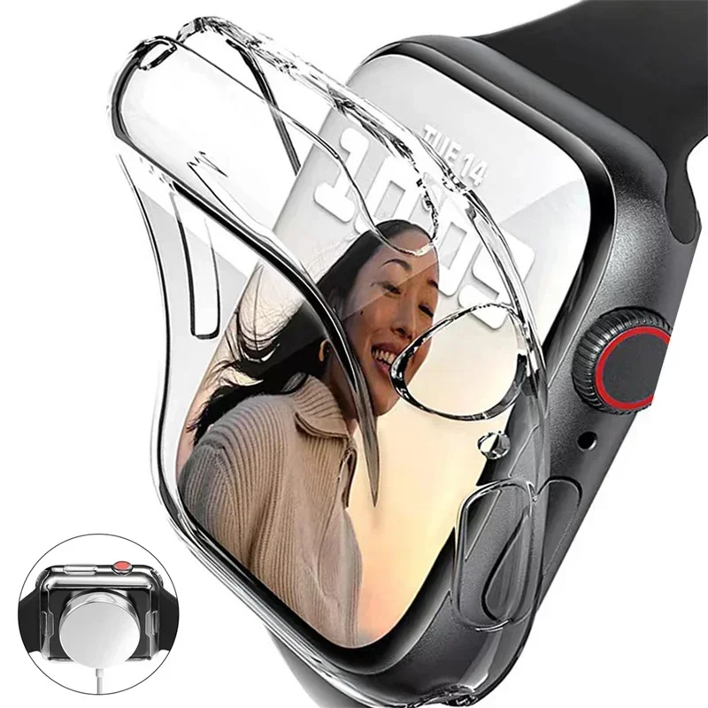Smartwatch Case - Yumuşak TPU Ekran Koruyucu için Apple