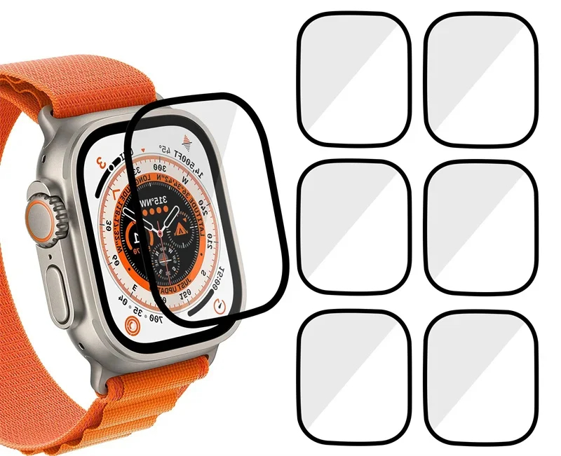 Smartwatch Case - Ekran Koruyucu 3D Temperli Cam Film