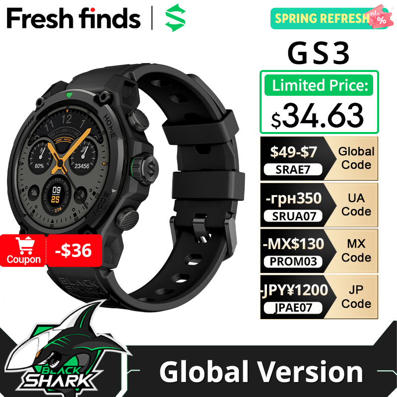 Smartwatch Face - [Dünya Prömiyeri] Blackshark GS3 Akıllı Saat