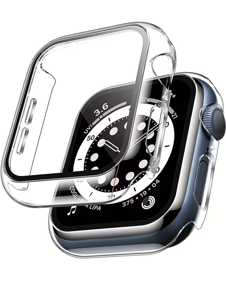Smartwatch Case - 2 adet Temperli Cam Kılıf Apple