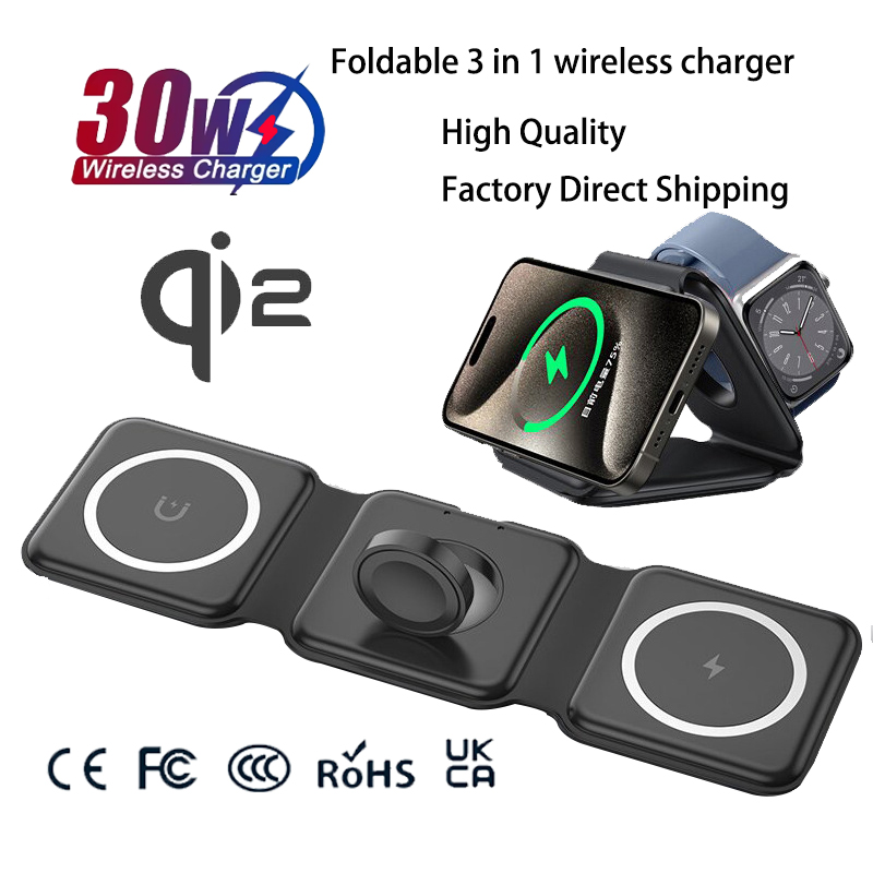 Watch Charger Cable - Evrensel Qi2 Manyetik Katlanabilir Şarj İstasyonu