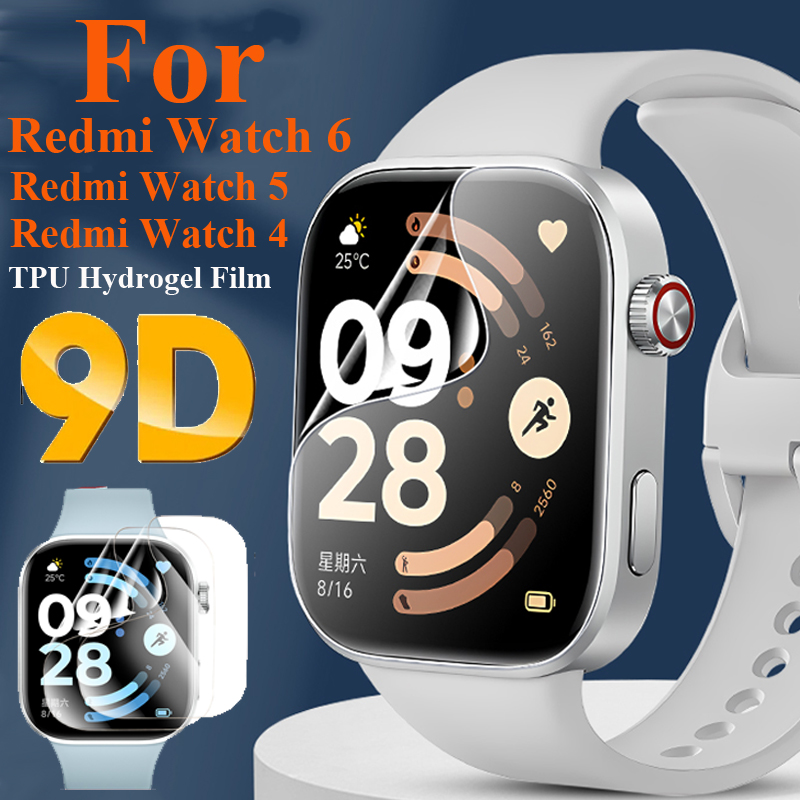 Watch Face Protector - 1-5 Adet Hidrojel Koruyucu Film Redmi