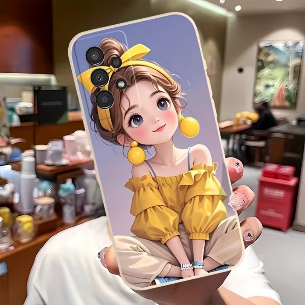 Samsung Galaxy S24 - Sevimli Karikatür Kız Desenli Tasarım Telefon
