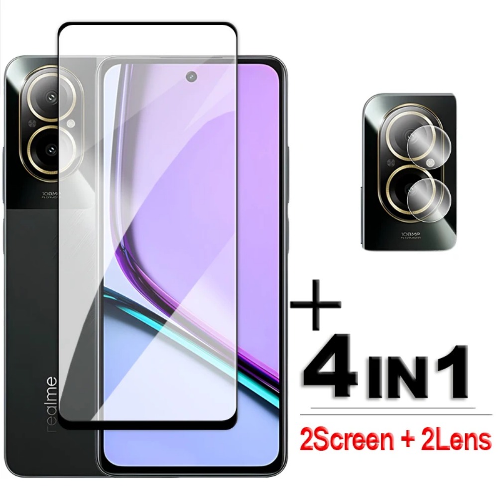 Realme C67 - 4 in 1 Temperli Cam Realme