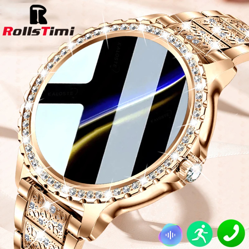 Smartwatch Face - Moda Lüks Altın Kadın akıllı saat