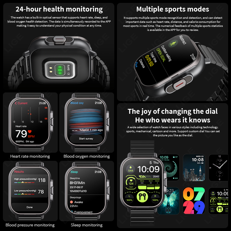NFC Akıllı Saat TWS 2'si 1 Ara - Smartwatch Headset incelemesi ve fiyatı