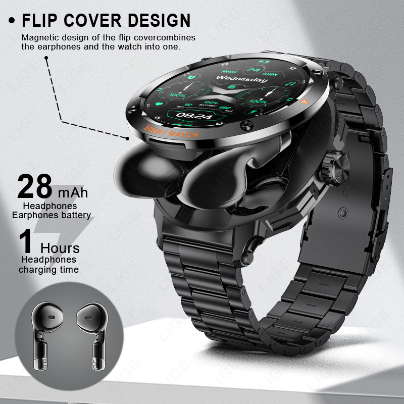 LIGE Erkek Kulaklık Akıllı Saa - Smartwatch Headset incelemesi ve fiyatı