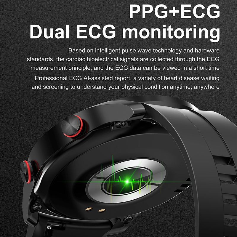EKG + PPG Bluetooth Çağrı akıl - Smartwatch Face incelemesi ve fiyatı