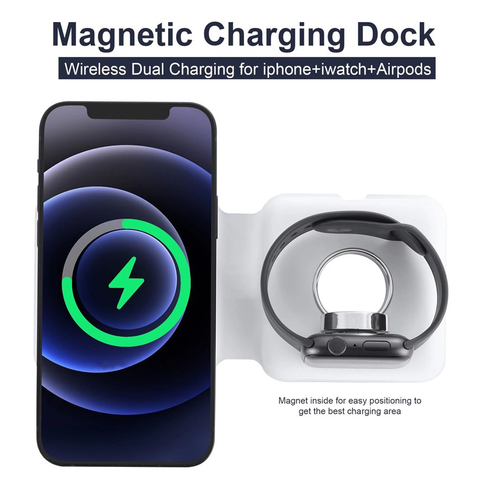 2IN1 Magsafe Duo manyetik kabl - Smartwatch X12 incelemesi ve fiyatı