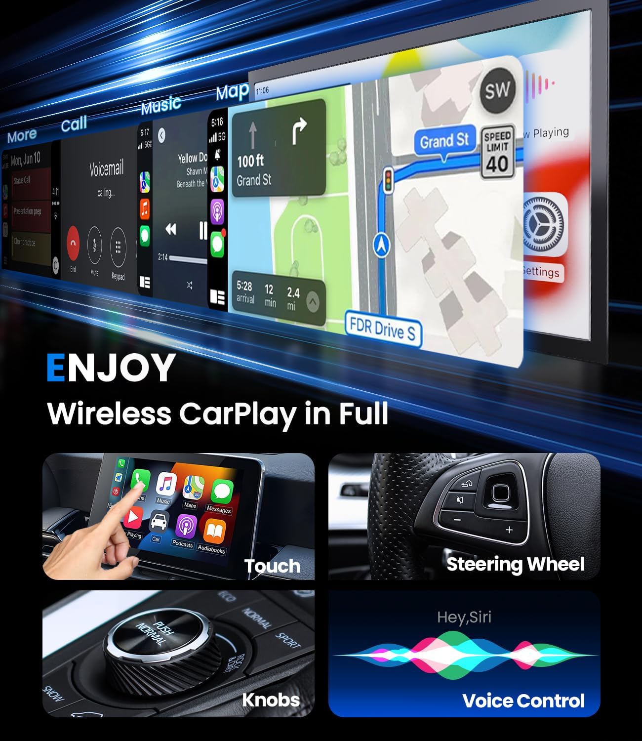 Yeni Kablosuz CarPlay Android  - Smartwatch Universal incelemesi ve fiyatı