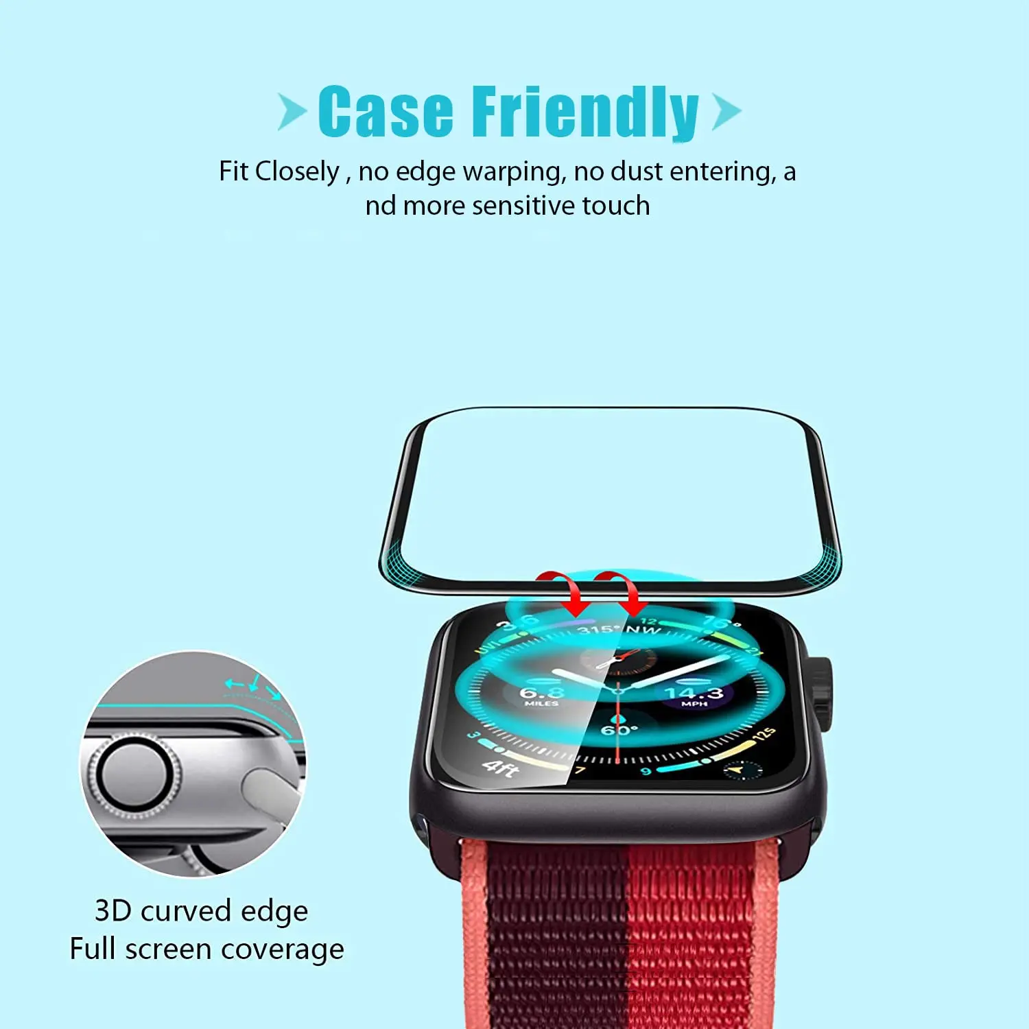 Ekran Koruyucu 3D Temperli Cam - Smartwatch Case incelemesi ve fiyatı