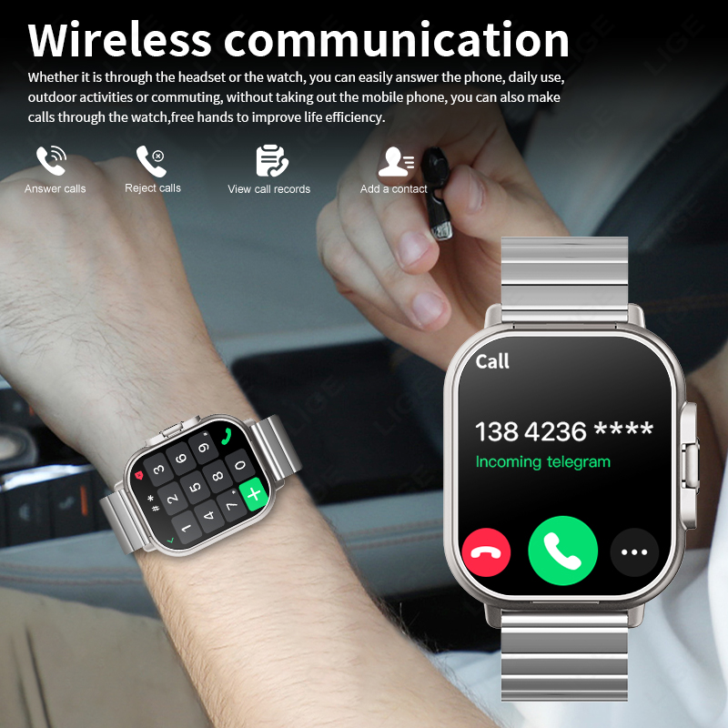 LIGE TWS 2'si 1 Arada Akıllı S - Smartwatch Headset incelemesi ve fiyatı