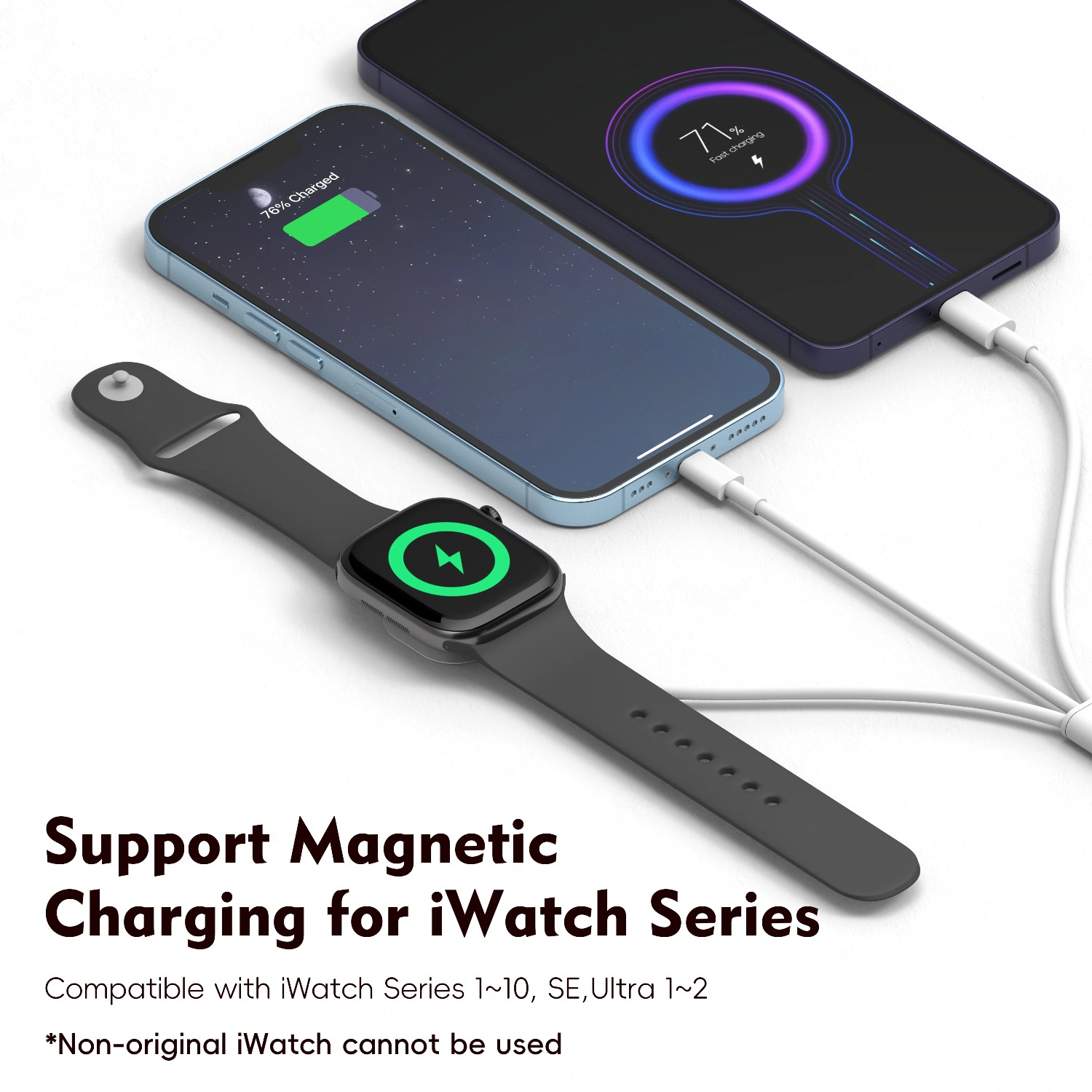 3'ü 1 Arada Manyetik Saat Şarj - Watch Charger Cable incelemesi ve fiyatı