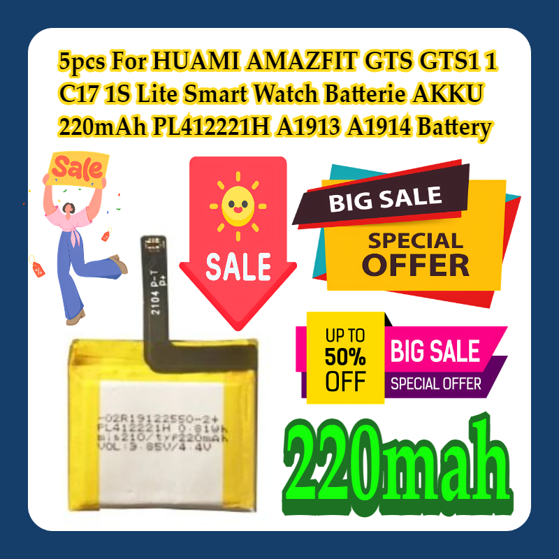5 adet HUAMI AMAZFIT GTS GTS1  - Smartwatch A1914 incelemesi ve fiyatı