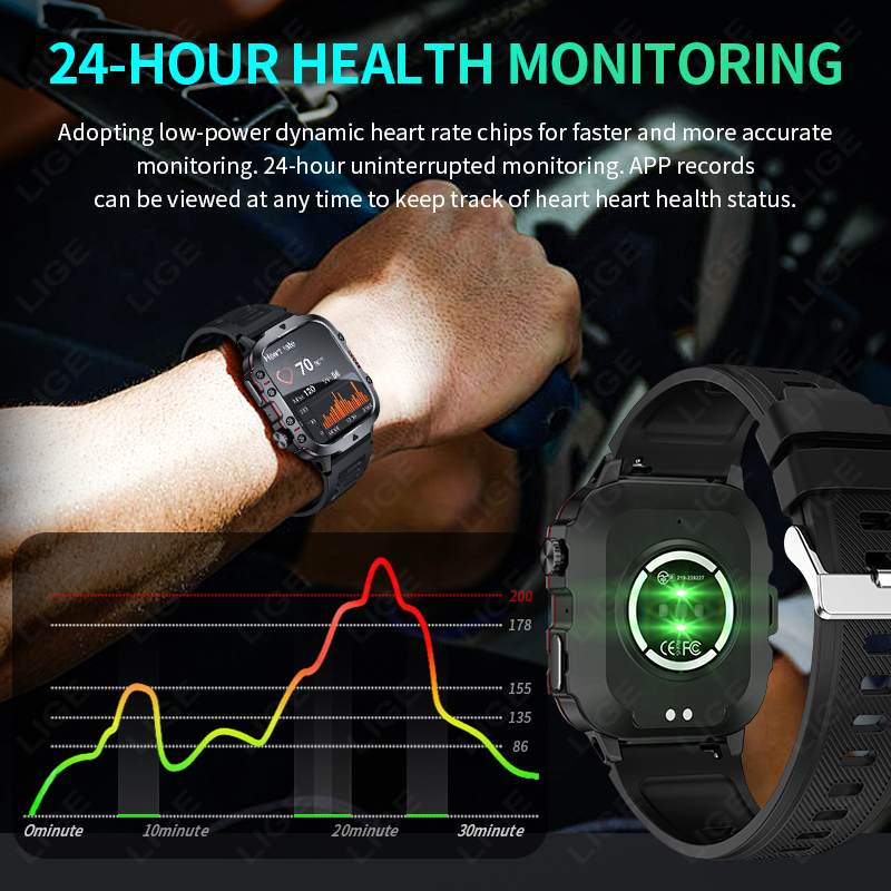 LIGE Açık akıllı saat Erkekler - Smartwatch Faces incelemesi ve fiyatı