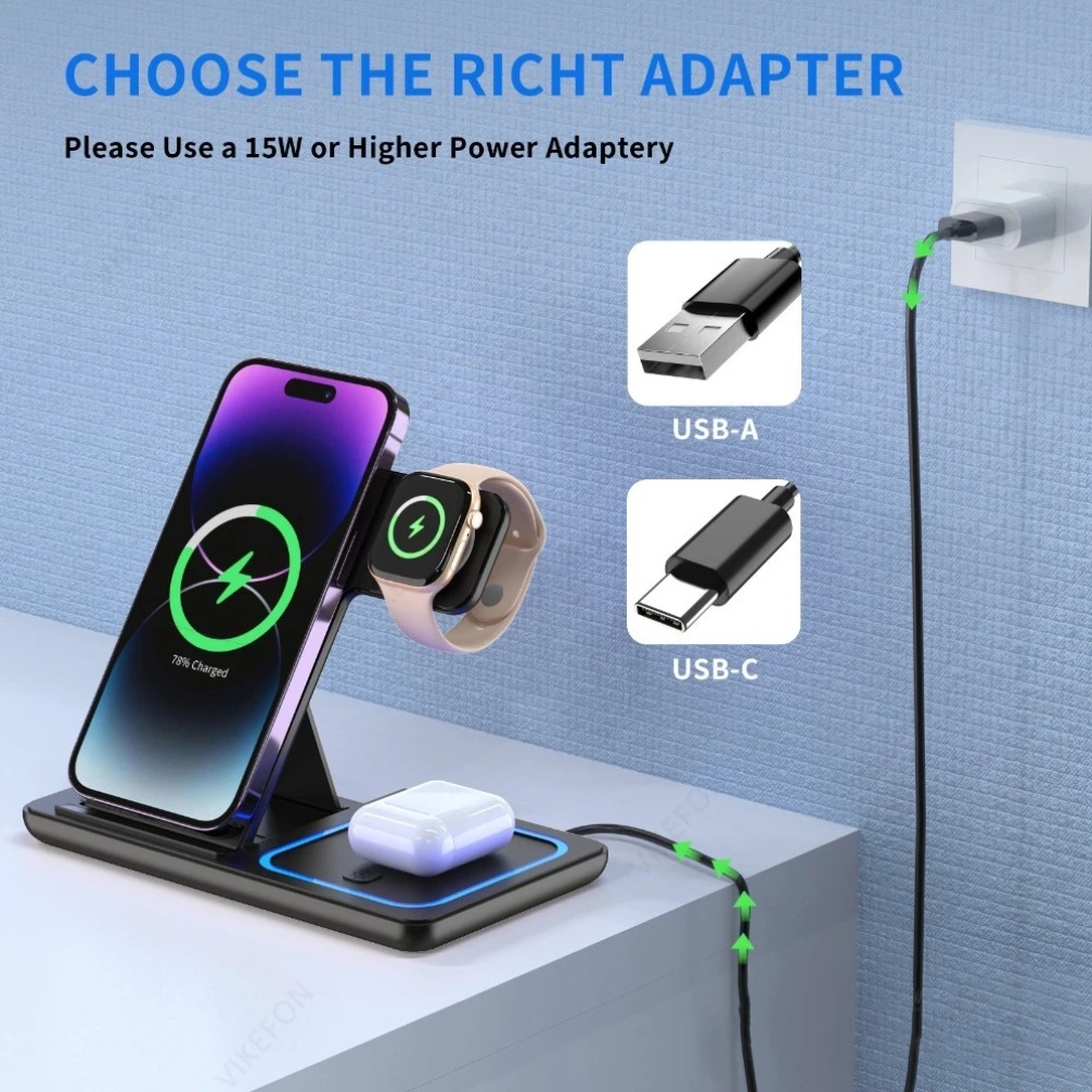 Katlanabilir 3'ü 1 Arada Kablo - Watch Charger Cable incelemesi ve fiyatı