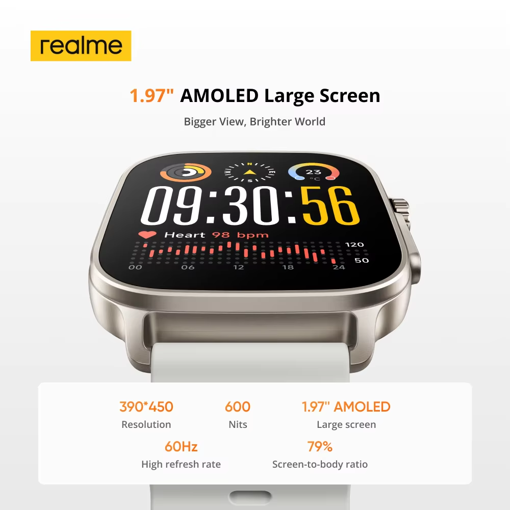 Global Versiyon realme watch 5 - Smartwatch Face incelemesi ve fiyatı