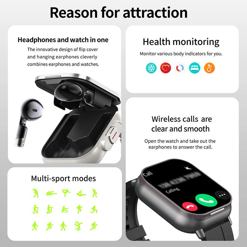 Yeni TWS 2'si 1 Arada Akıllı S - Smartwatch Headset incelemesi ve fiyatı