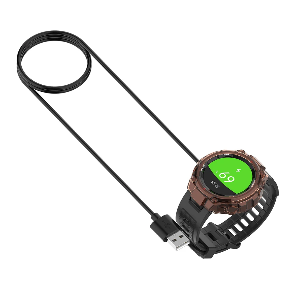 1 m USB şarj kablosu Huami T-R - Smartwatch A1914 incelemesi ve fiyatı
